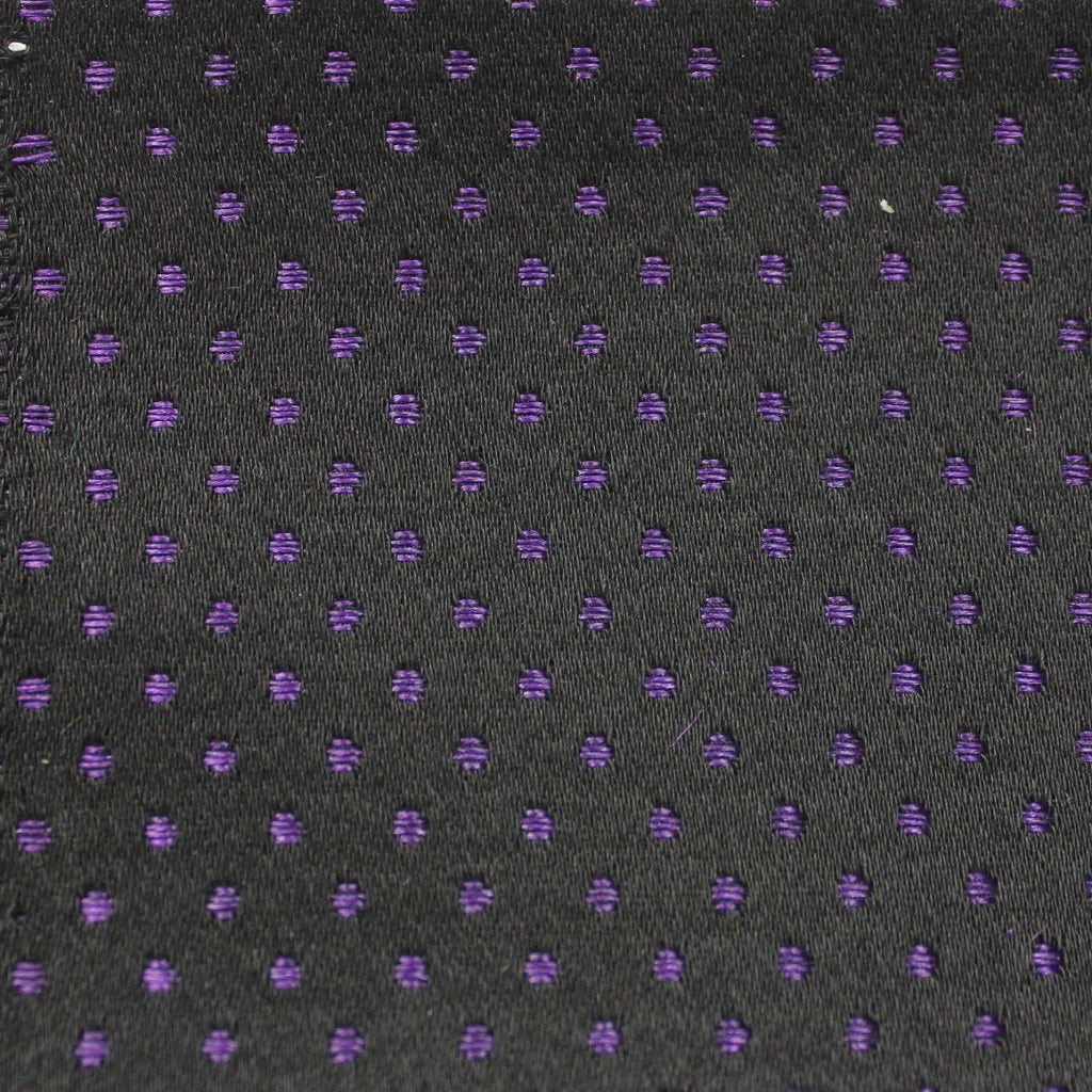 Spot Coutil, black with purple 54 inch wide