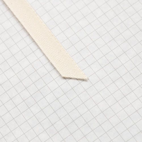 twill tape, cotton 13 mm natural (unbleached)