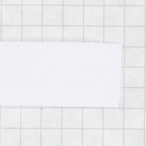 3/8" wide poly twill tape, white