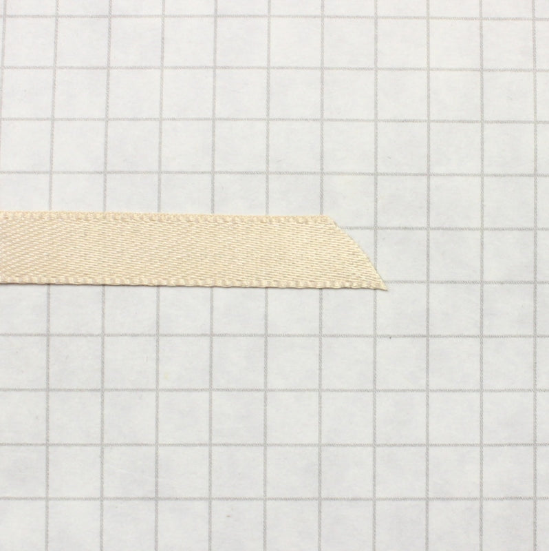 100% Polyester Double Sided Satin Ribbon, 8mm beige (5/16 inch)