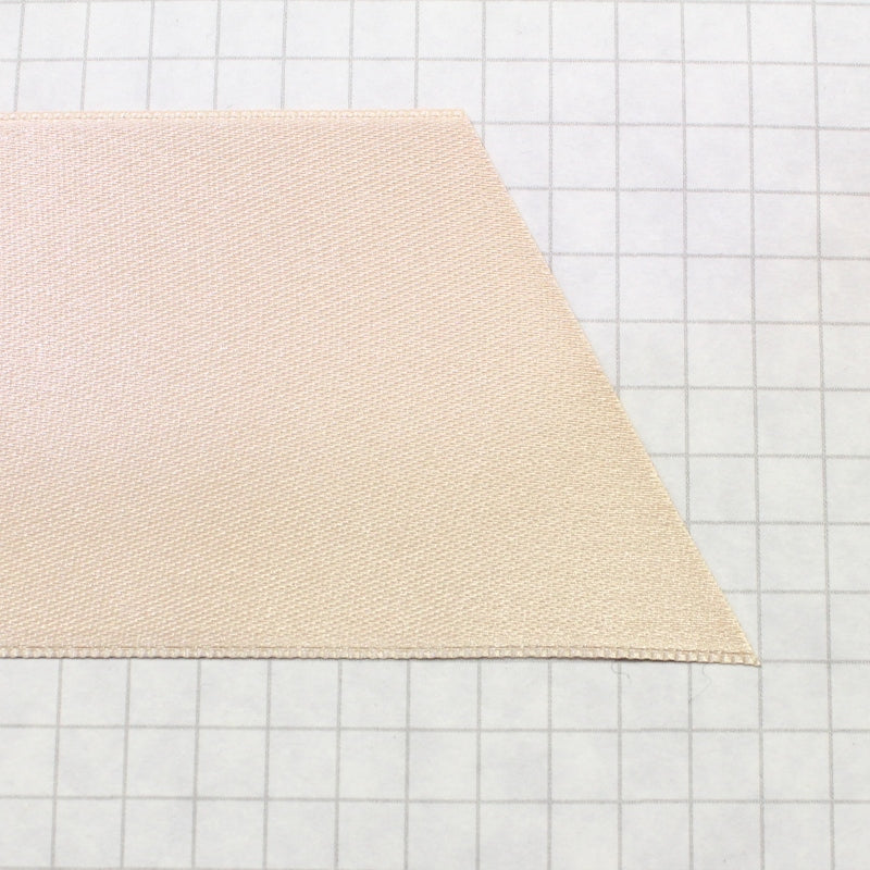 100% Polyester Double Sided Satin Ribbon, 50mm beige (2 inch)