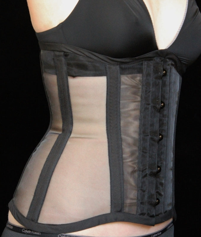 Corset Mesh, corset net, black