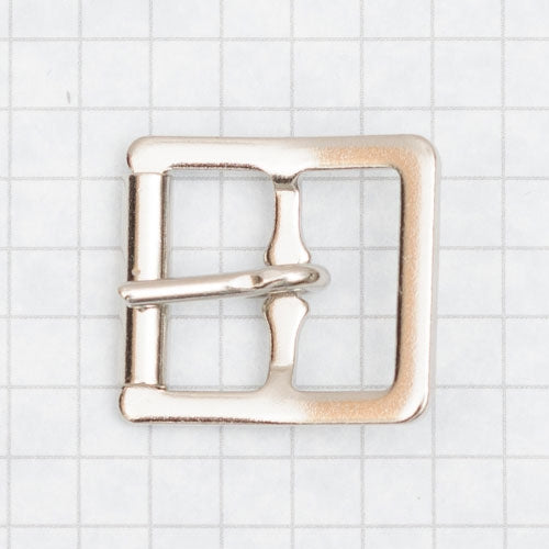 Buckle, molded with roller, nickel 19mm (3/4 inch)