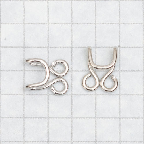 Corset hooks nickel, loose