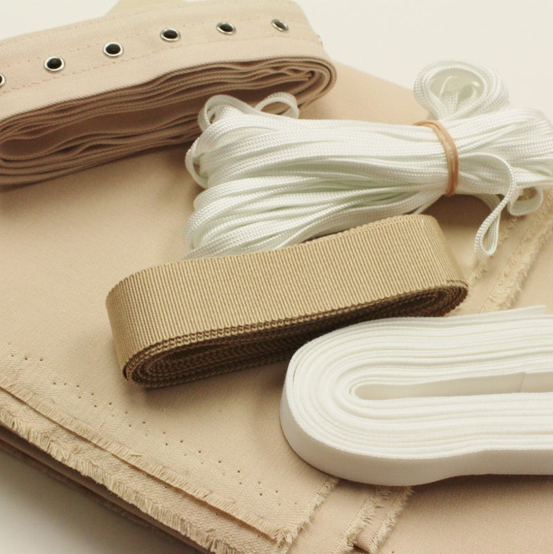 Corset Making Kit - Beige, no bones or busk