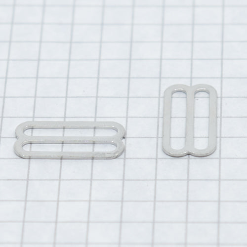 Slides, nickel 19 mm (3/4 in) silver