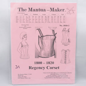 Instructions for Regency Corset Pattern 1800 1820