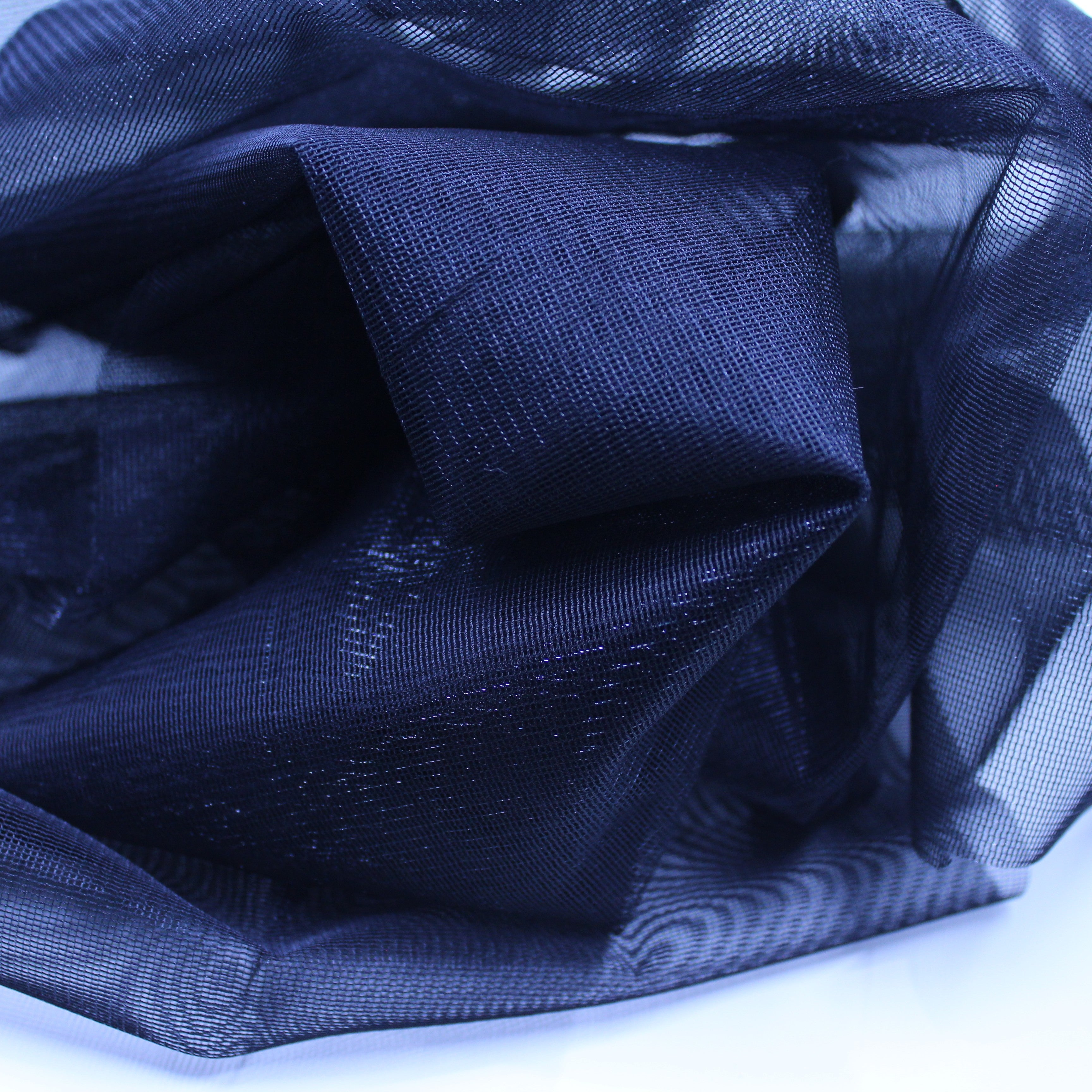 Shimmery mesh, black