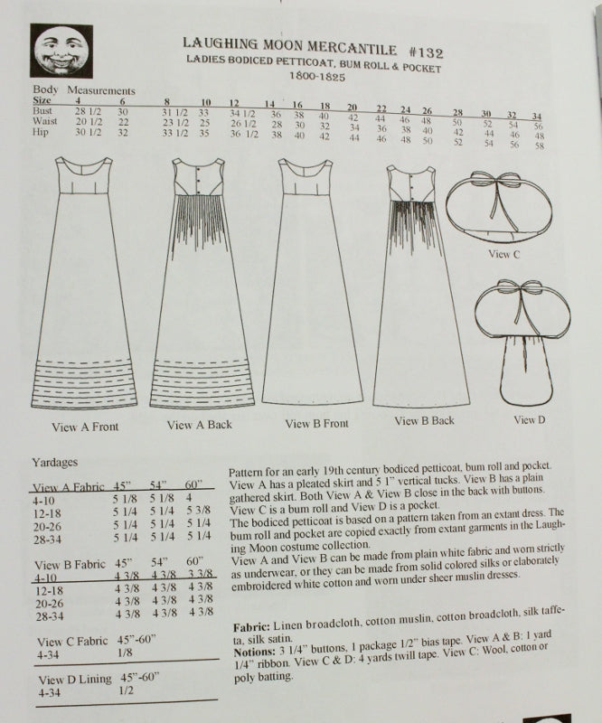 Regency Slip Dress Pattern