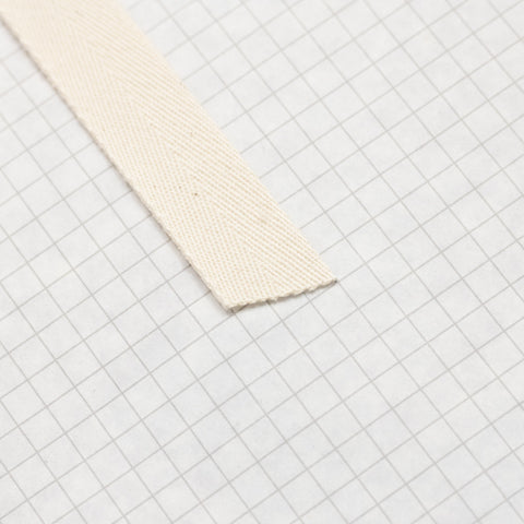 cotton twill tape 19mm, natural