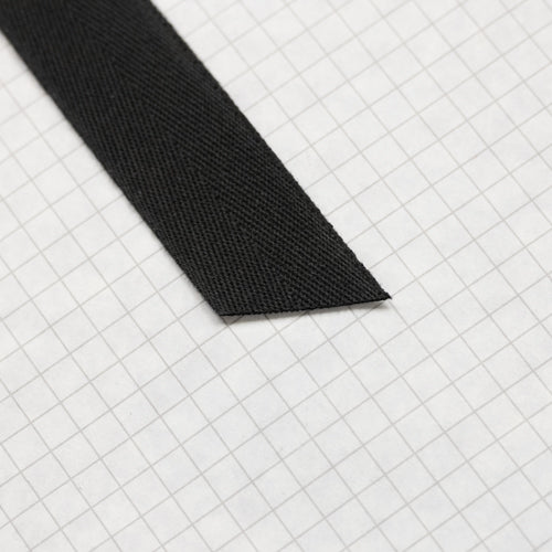 Black Cotton Twill Tape 25mm