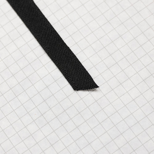 13mm wide black polyester twill tape
