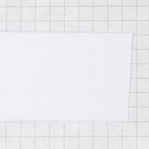 1 1/2" wide poly twill tape, white