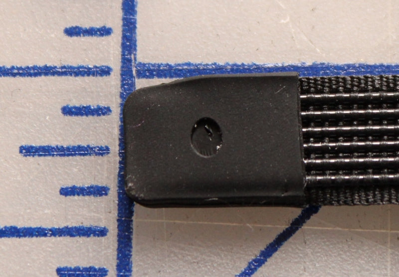 Woven boning like Rigelene 10mm wide (3/8inch), Black