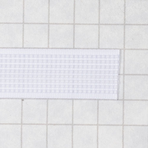 Woven boning like Rigelene 12mm wide (15/32 inch), White