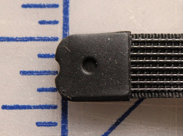 Woven boning like Rigelene 12mm wide (15/32 inch), Black
