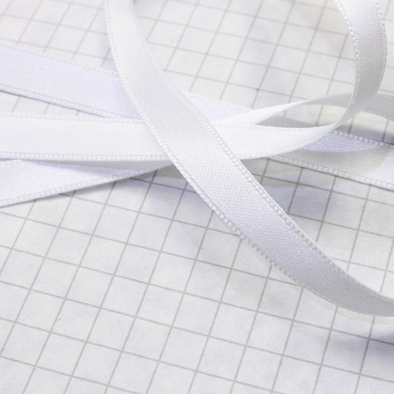 100% Polyester Double Sided Satin Ribbon, 6mm beige (1/4 inch)