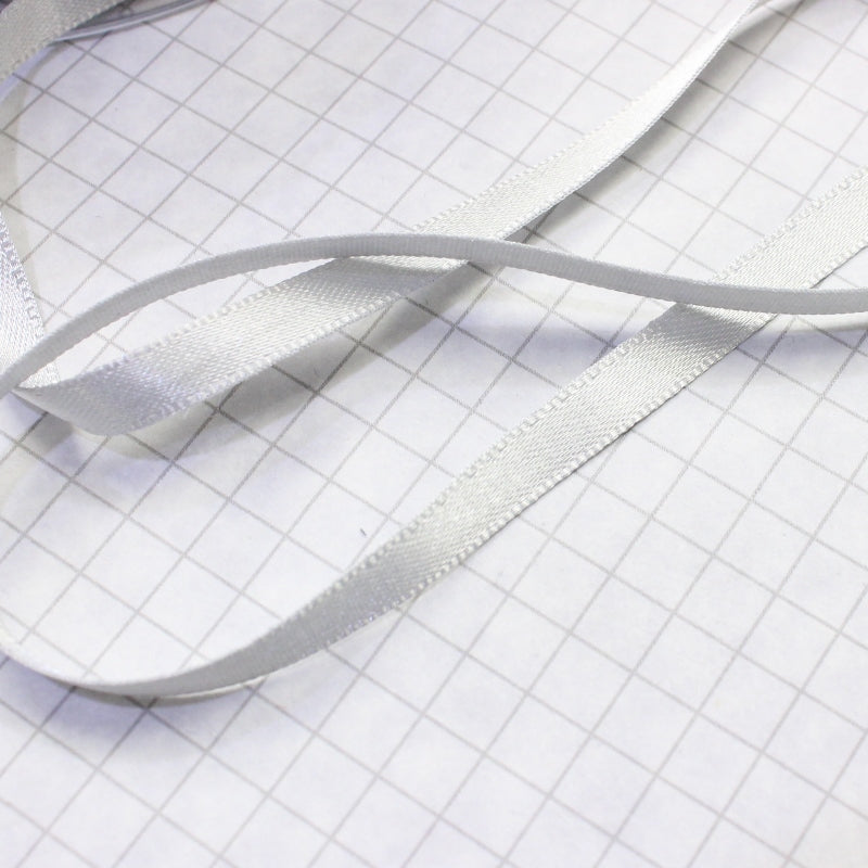corset lacing ribbon, pale grey 6mm