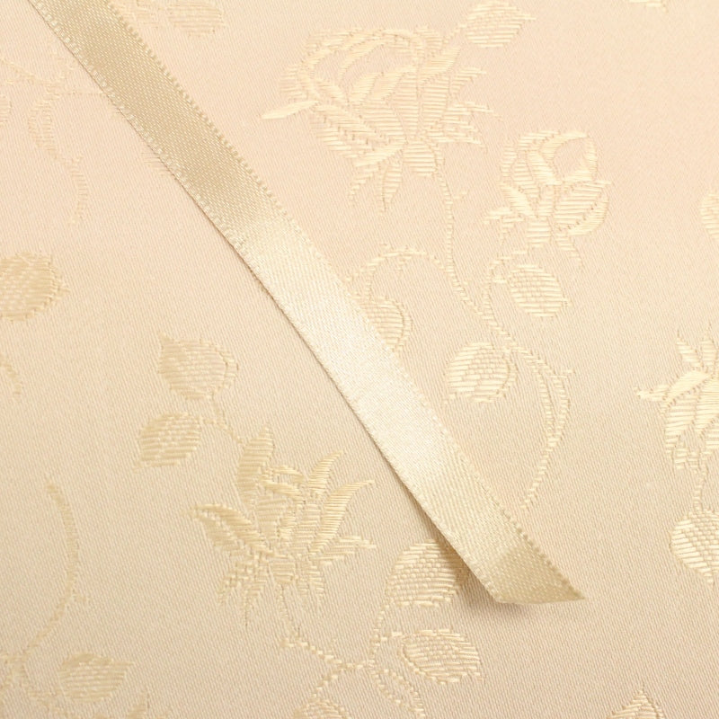 Pale Gold Double Face Silk Satin Ribbon 24mm - Renaissance Fabrics