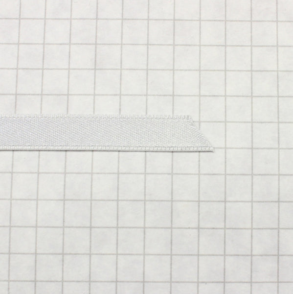 100% Polyester Double Sided Satin Ribbon, 8mm Grey (5/16 inch)