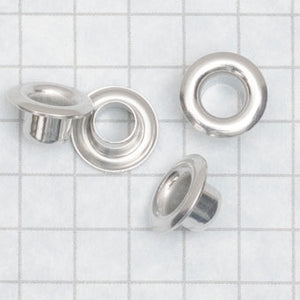 Eyelets, MATTE SILVER size 00