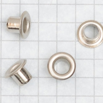 Eyelets with LONGER SHANK size 00 NICKEL PLATED