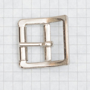 Heavy Duty Buckle, molded with roller, nickel 25mm (1 inch)