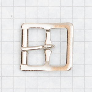 Buckle, molded with roller, nickel 19mm (3/4 inch)
