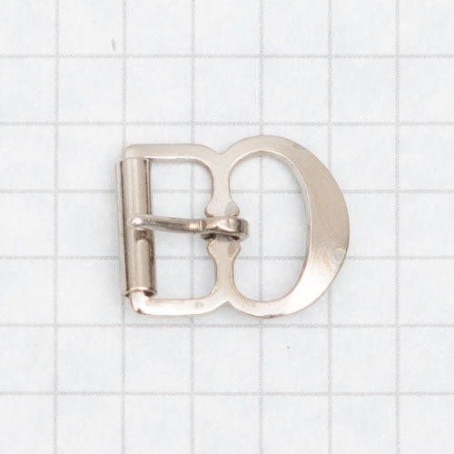 Buckle, pressed with roller, nickel 13mm (1/2 inch)