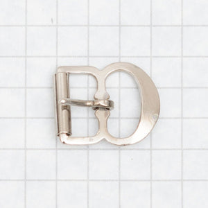 Buckle, pressed with roller, nickel 13mm (1/2 inch)
