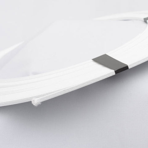 Tutu steel  - thread covered 4.75mm (3/16 inch) white