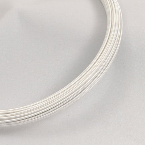 Hat wire/millinery wire 16 gauge white 30yd coil