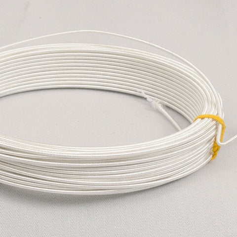 Hat wire/millinery wire 19 gauge white 20yd coil