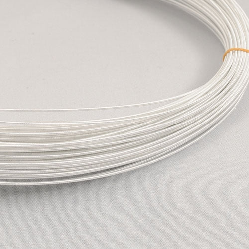 Hat wire/millinery wire 21 gauge white 60yd coil