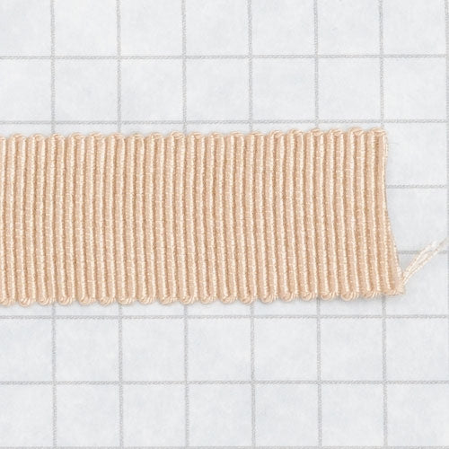 100% Rayon Petersham Ribbon 15mm (9/16 inch) wide - Beige