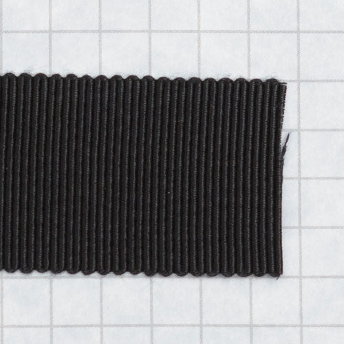 100% Rayon Petersham Ribbon 24mm (1 inch) wide - Black