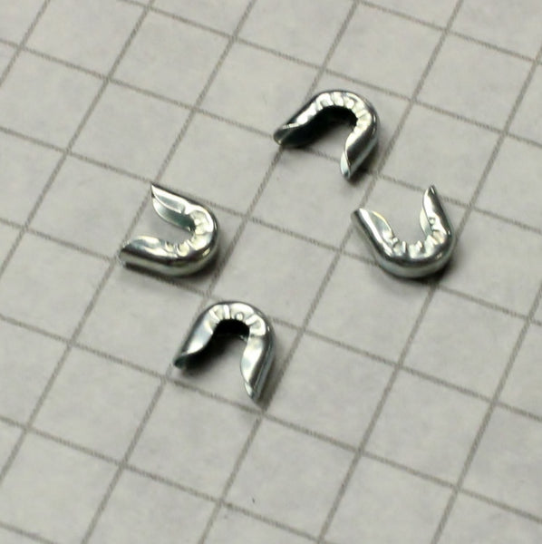 Bone caps for corset bones, 4mm