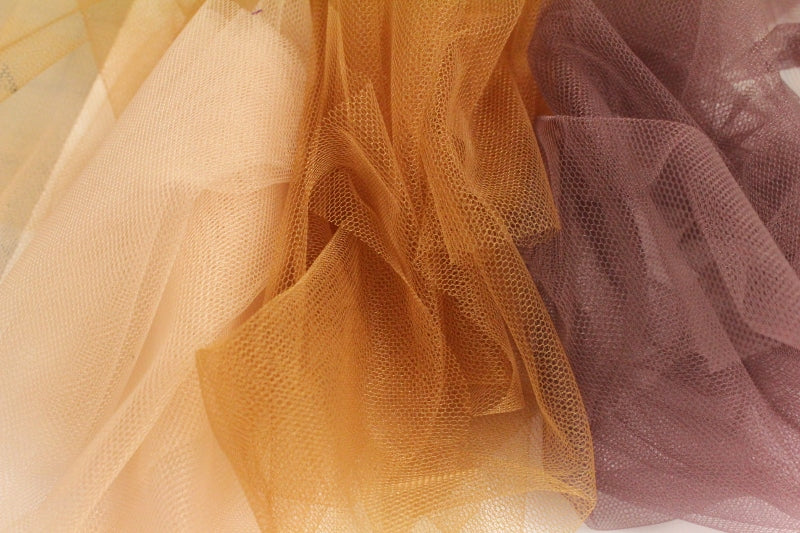 3 shades of soufle fabric