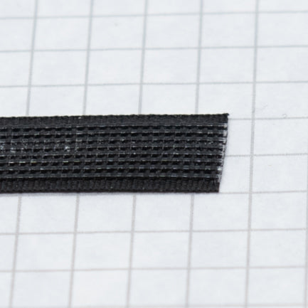 Woven boning like Rigelene 12mm wide (15/32 inch), Black